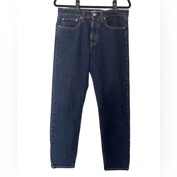 Levi's Women's Premium Denim Wedgie Fit Jeans Size 30 Big E Levi's Dark Wash - Picture 1 of 7